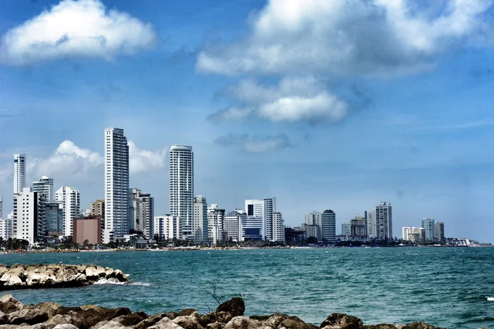 Vista de Bocagrande en Cartagena de Indias